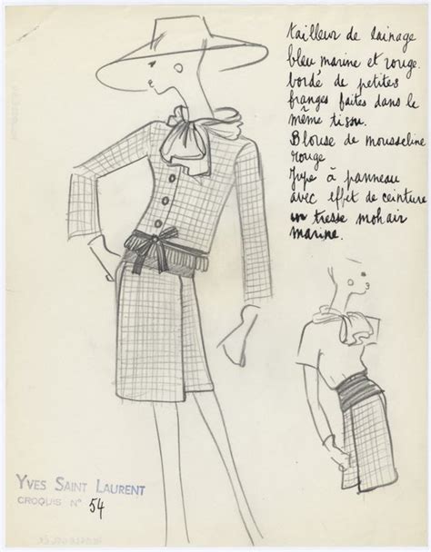 Yves Saint Laurent: Original Drawings 